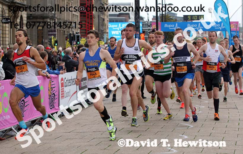 Start of the BUPA Great North 5k. Photo: David T. Hewitson/Sports for All Pics
